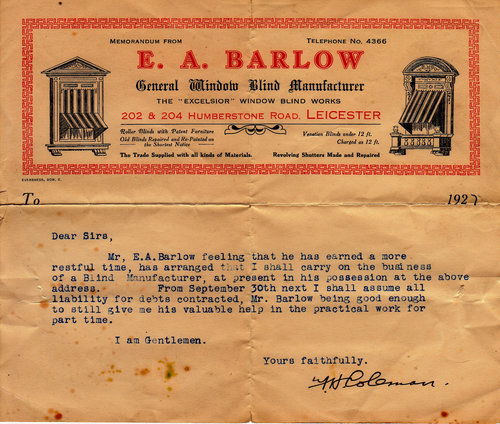 1927 letter