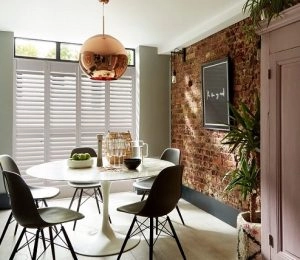 Shutters in front of doors sample