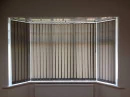 Vertical Blinds in a 3-section bay