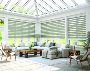 Vision Blinds in a conservatory