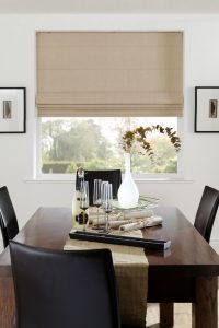 dining room roman blinds