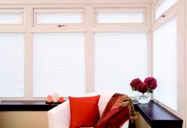 Pleated blinds in a conservatory
