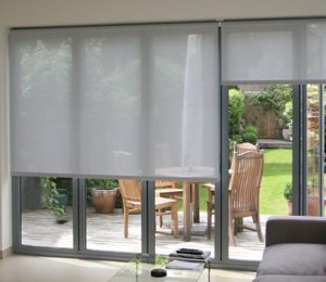 Blinds over french doors