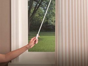 wand operated vertical blind