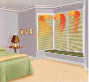 energy efficient window with blinds